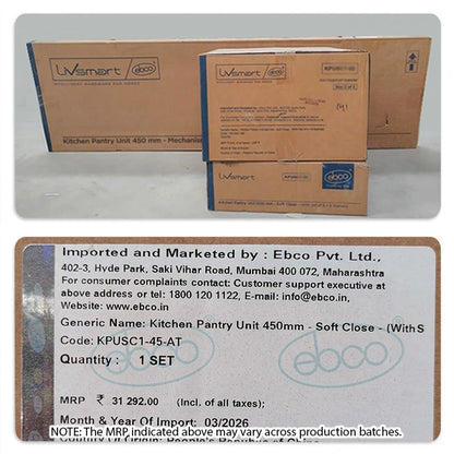 Ebco Pantry Unit, Soft Close