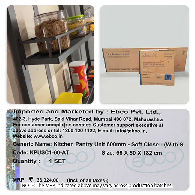 Ebco Pantry Unit, Soft Close
