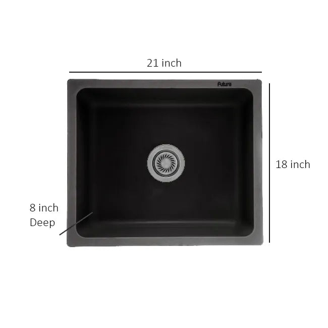 Futura Natural Quartz Series Sink, Premium Stone Finish
