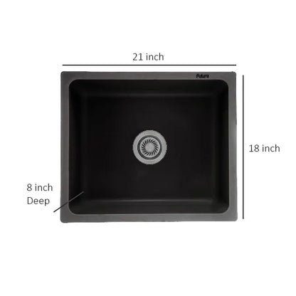 Futura Natural Quartz Series Sink, Premium Stone Finish