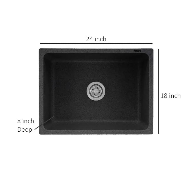 Futura Natural Quartz Series Sink, Premium Stone Finish