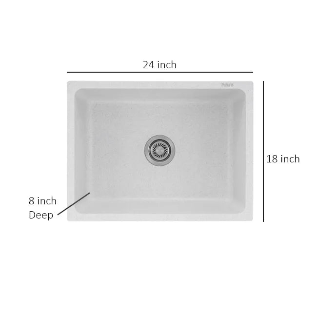 Futura Natural Quartz Series Sink, Premium Stone Finish