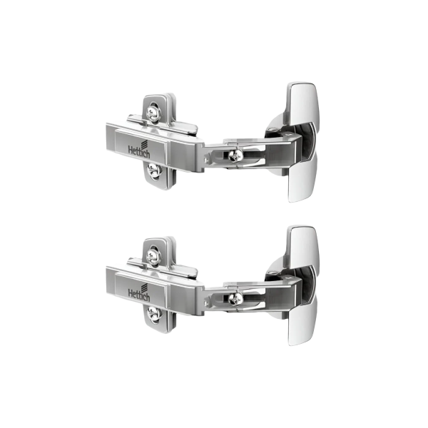 Hettich Intermat 9956 Corner 165° Zero Protrusion Regular Close Hinges, 0 Crank, 1 Set (2 Nos) | HomeRun, Bangalore
