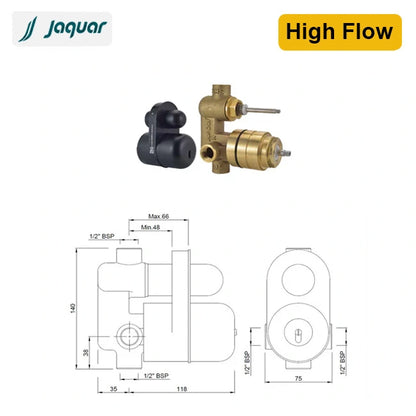 Jaquar Concealed Body for Single Lever Diverter
