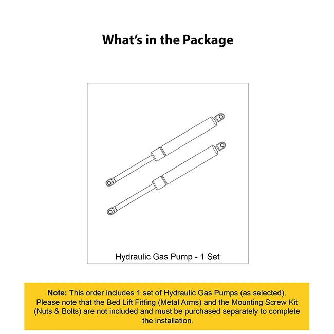 Ebco Pro Lift Bed Hydraulic Gas Pump, Heavy Duty, Set | HomeRun, Bangalore