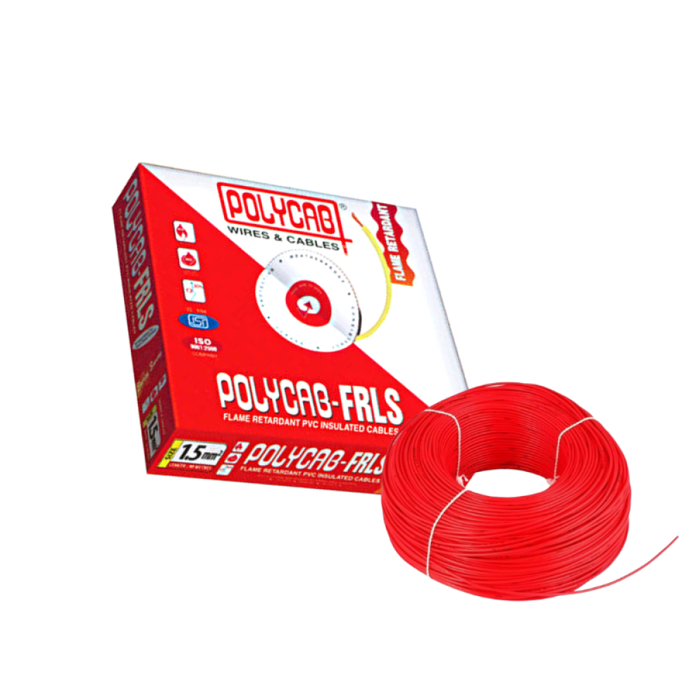 Polycab FRLS Single Core Wire, 1.50 sqmm, 100m Coil