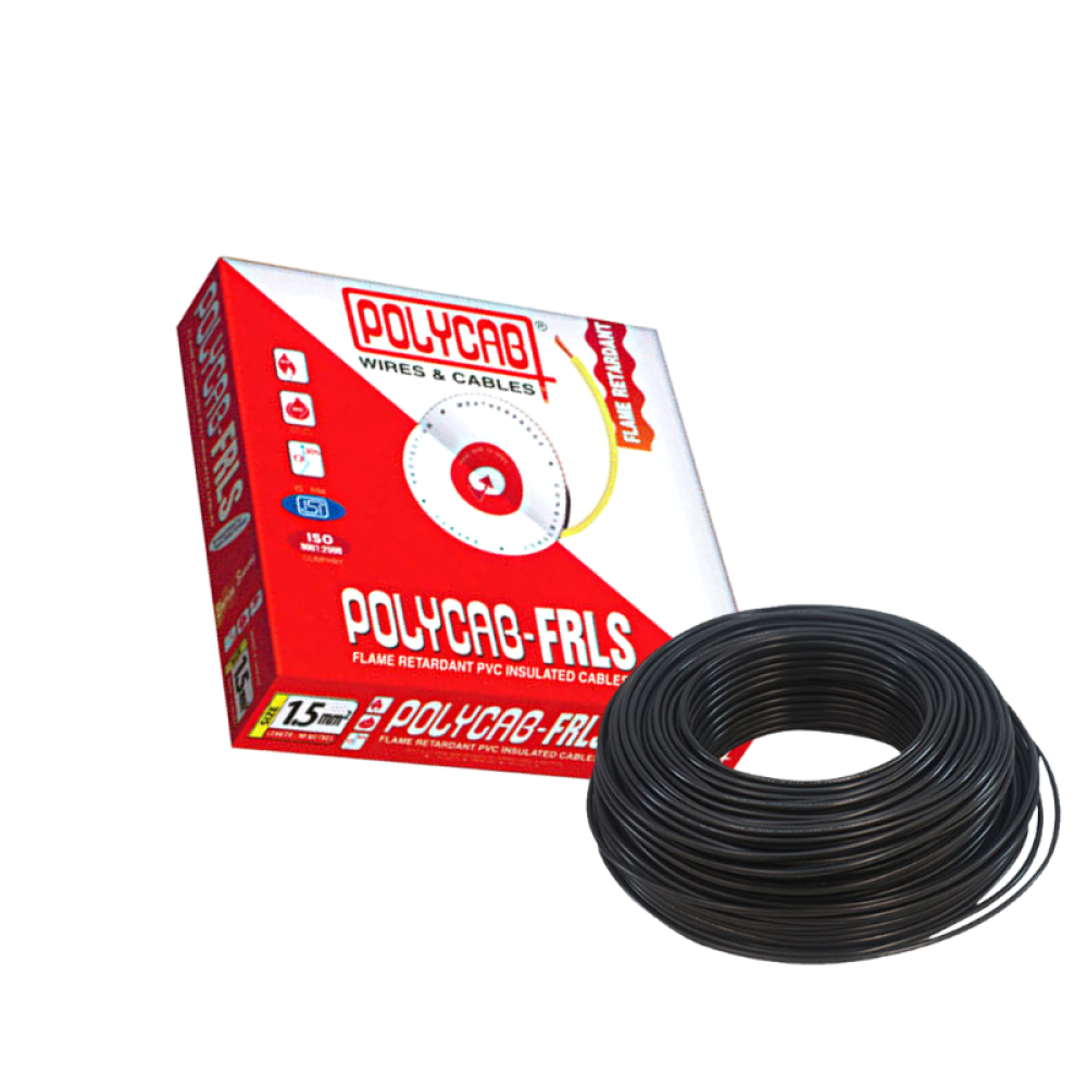 Polycab FRLS Single Core Wire, 1.50 sqmm, 100m Coil