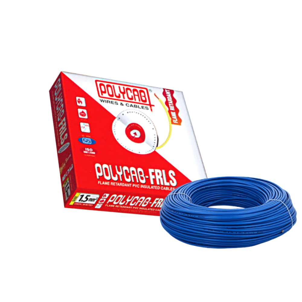 Polycab FRLS Single Core Wire, 1.50 sqmm, 100m Coil