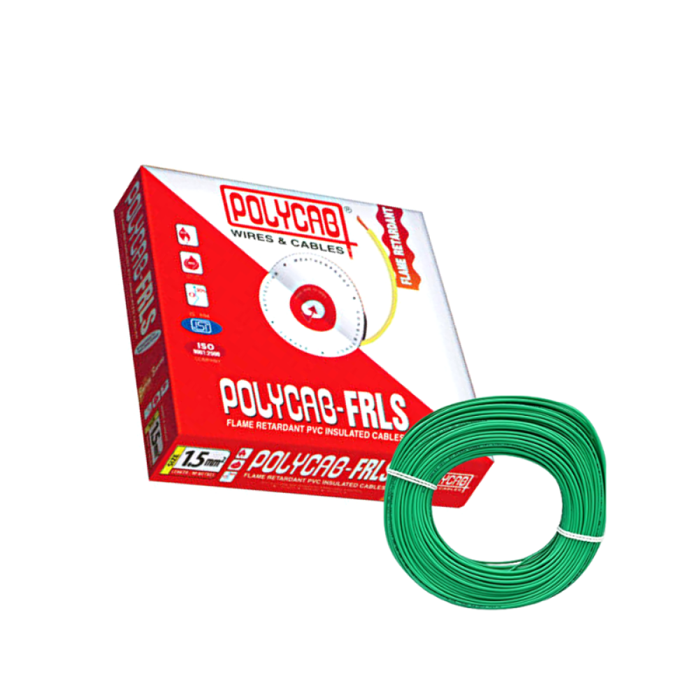 Polycab FRLS Single Core Wire, 1.50 sqmm, 100m Coil