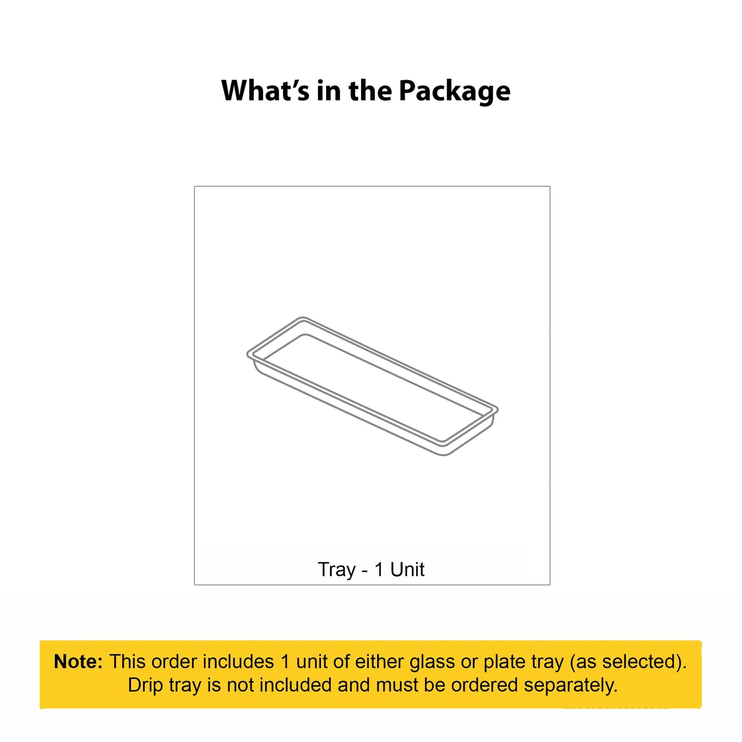 Ebco Kitchen Plate/Glass Tray (with rod supports and anchor kit)