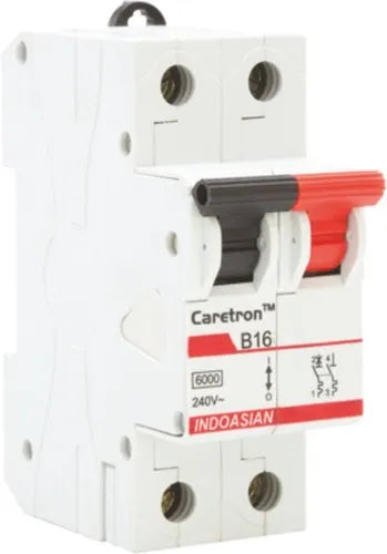 IndoAsian Caretron Miniature circuit breaker MCB - C curve