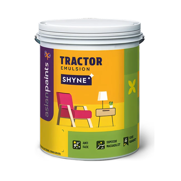 Give your walls an elegant, glowing white finish on a budget with genuine Asian Paints Tractor Emulsion Shyne. The smart choice for a bright look, with fast 60-min delivery in Bengaluru.