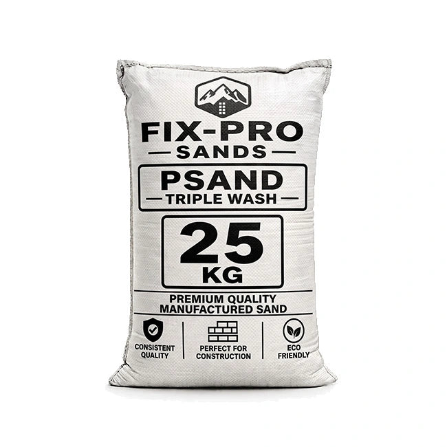 P-Sand (Plastering Sand), Triple Washed, 25kg Bag
