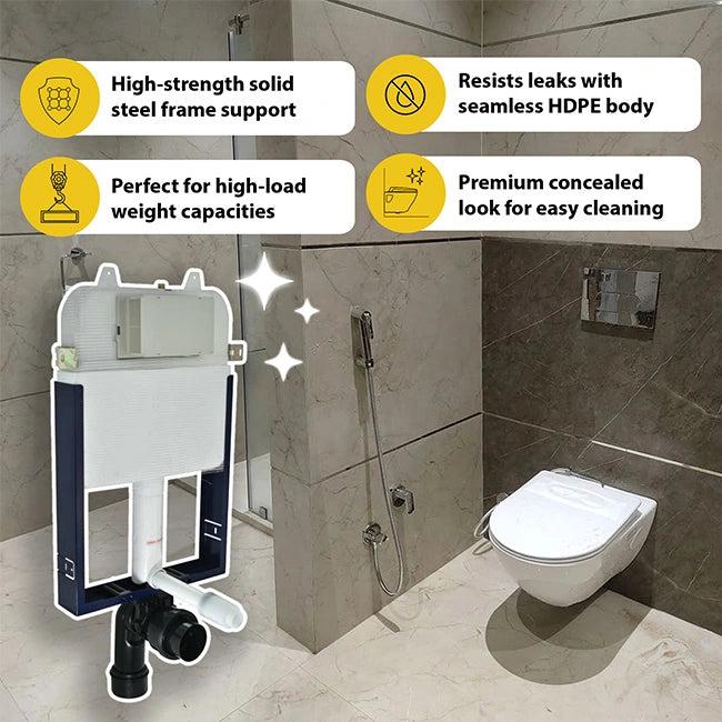 Jaquar Single Piece Slim Concealed Cistern, S-Type, Floor mount, Wall mount I Homerun, Bangalore