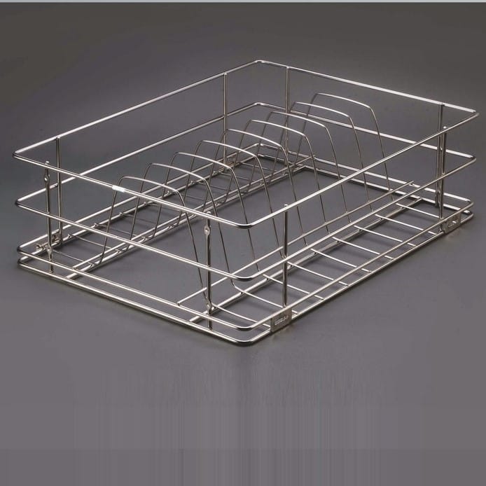 Ebco Plate Kitchen Basket - SS 304 Pull-Out Storage | 380-530mm | 200mm ...
