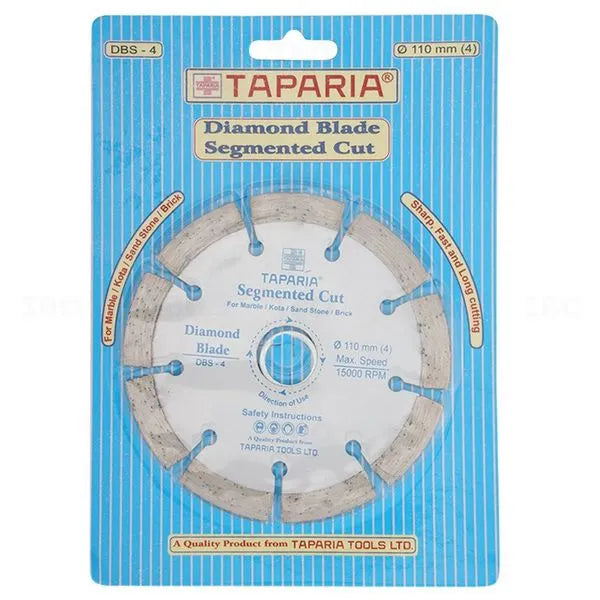 Taparia DBS-4 Segmented Diamond Cutting Blade (4-Inch, 110mm)